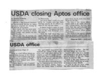 USDA closing Aptos office