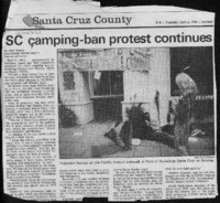 SC camping-ban protest continues