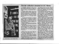 Sinclair collection donated to UC library