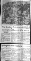 The Spring Fair has changed considerably over the years