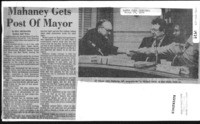 Mahaney Gets Post Of Mayor