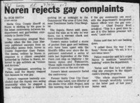 Noren rejects gay complaints