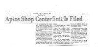 Aptos Shop Center Suit Is Filed