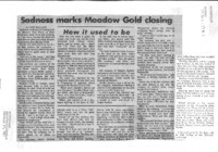 Sadness marks Meadow Gold closing