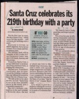 Santa Cruz celebrates its 219th birthday with a party