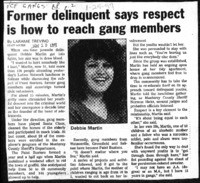 Former delinquent says respect is how to reach gang members