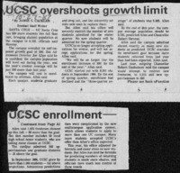 UCSC overshoots growth limit