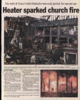 Heater sparked church fire