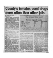 County's inmates used drugs more often than other jails