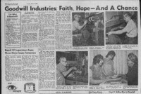 Goodwill Industries: Faith, hope-and a chance
