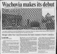 Wachovia makes its debut