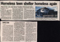 Homeless teen shelter homeless again