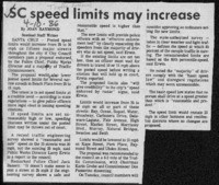 SC speed limits may increase