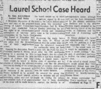 Laurel School Case Heard