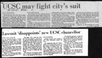 UCSC may fight city's suit