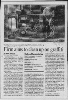 Firm aims to clean up on graffiti