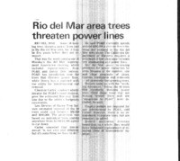 Rio del Mar area trees threaten power lines