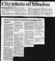 City relents on homeless