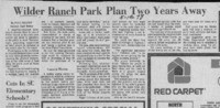 Wilder Ranch Park Plan Two Years Away