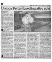 Unique Felton bowling alley sold