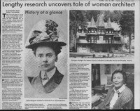 Lengthy research uncovers tale of woman architect