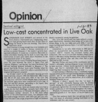 Low-cost concentrated in Live Oak