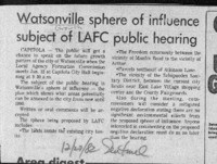 Watsonville sphere of influence subject of LAFC public hearing