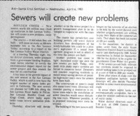 Sewers will create new problems