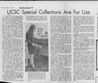 UCSC Special Collections Are for Use