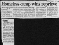 Homeless camp wins reprieve