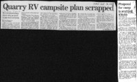 Quarry RV campsite plan scrapped