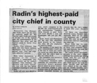 Radin's highest-paid city chief in county