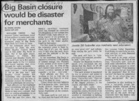 Big Basin closure would be disaster for merchants