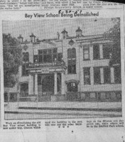 Bay View School Being Demolished