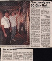 Fire paralyzes SC City Hall