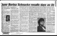 June Borina Schnacke recalls days as DA