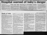 Hospital warned of baby's danger