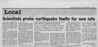 Scientists probe earthquake faults for new info