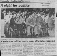 Candidates call for more jobs, affordable housing