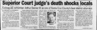 Superior Court judge's death shocks locals