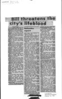 Bill threatens the city's lifeblood