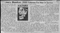 Victory Books: 2000 Volumes For Men In Service