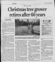 Christmas tree grower retires after 66 years