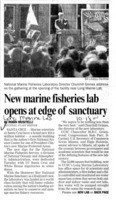 New marine fisheries lab opens at edge of sanctuary