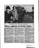 New regime at Pinto Lake