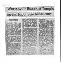 Watsonville Buddhist Temple serves Japanese-Americans