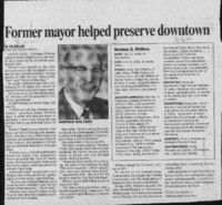 Former mayor helped preserve downtown