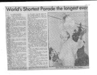 World's Shortest Parade the longest ever