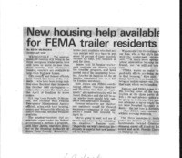 New housing help available for FEMA trailer residents