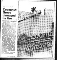 Cocoanut Grove damaged by fire